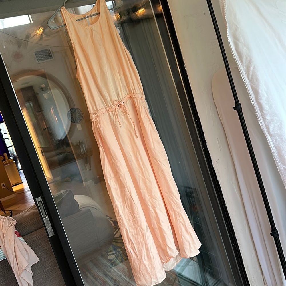 Lou grey silky maxi with pockets